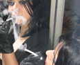 smoking fetish girl