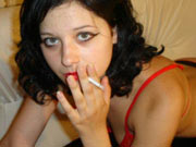 smoking fetish girl