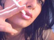 smoking cam girl